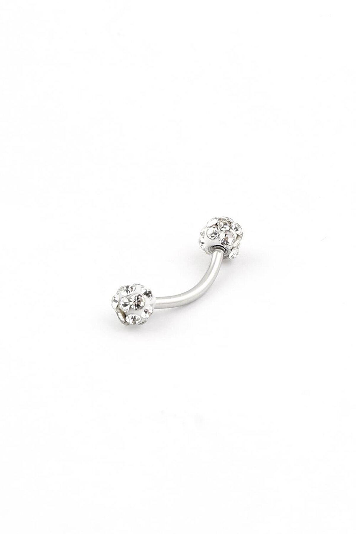 Kavisli Kristal Piercing
