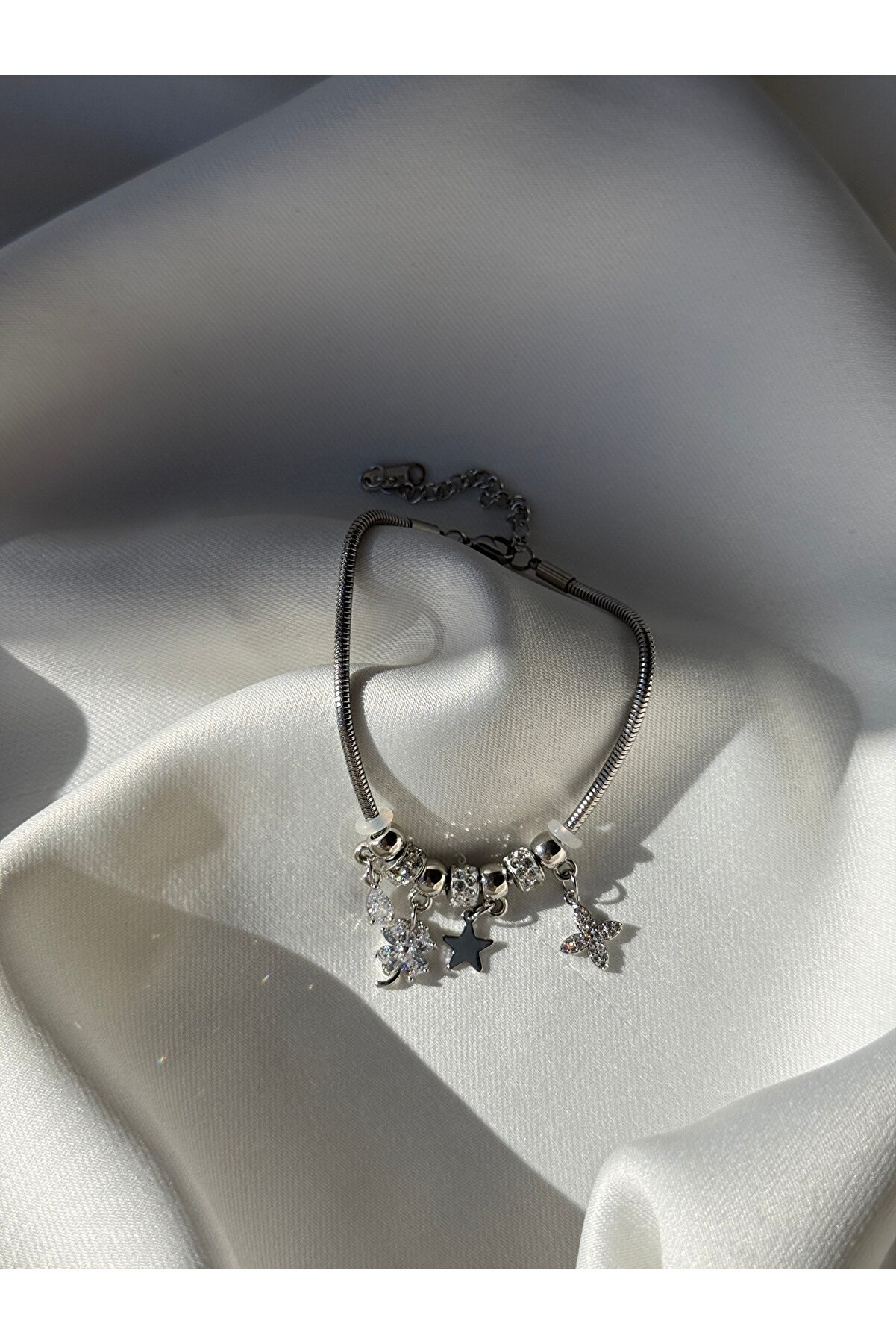 Silver Yıldız Charm Bileklik 3