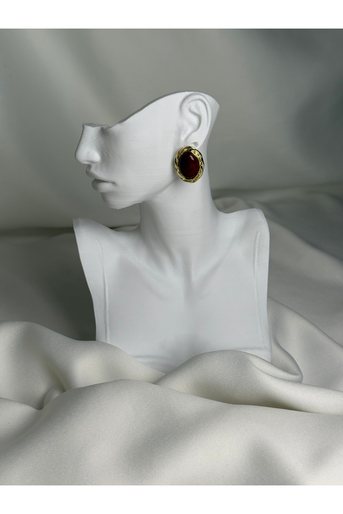 Bordo Vintage Küpe 2