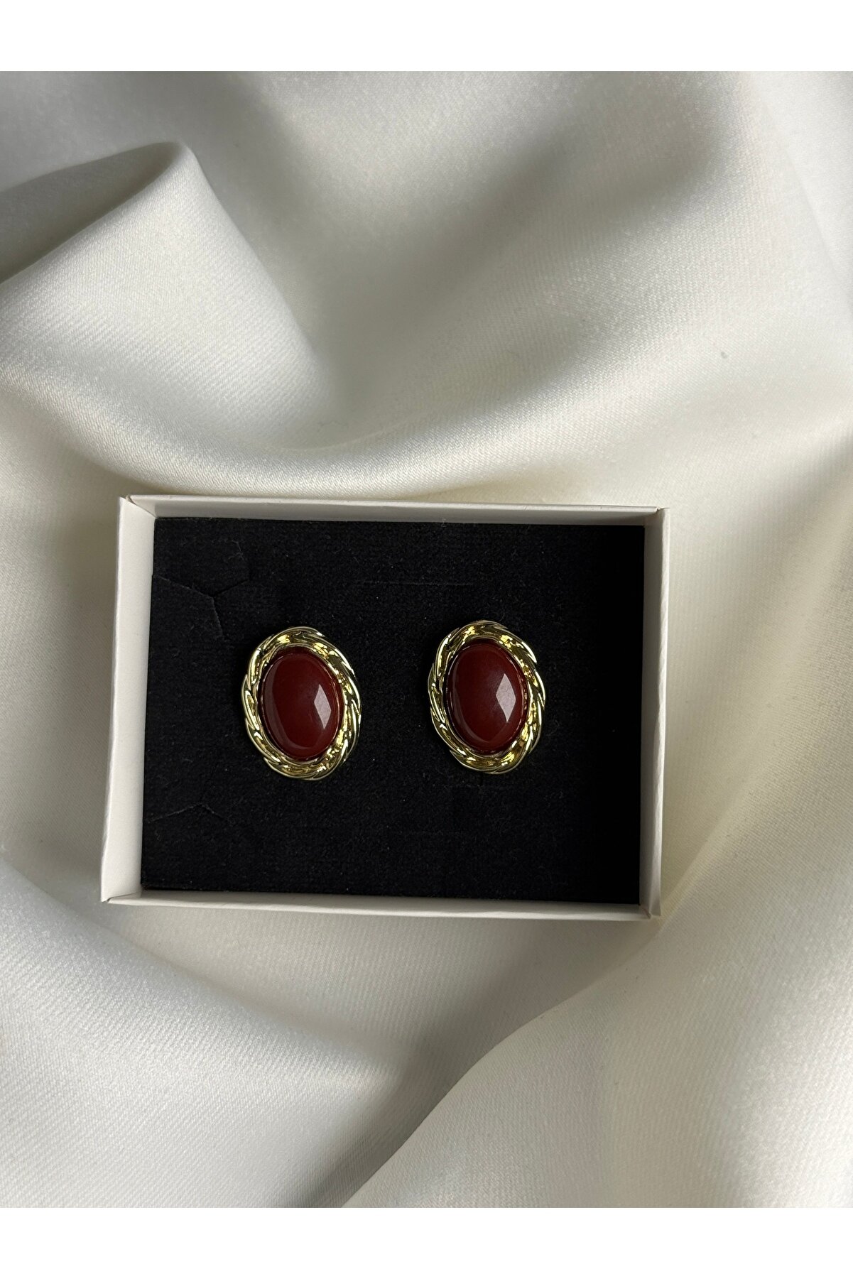 Bordo Vintage Küpe 3