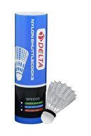 Delta 6 Adet Mantar Başlı Beyaz Badminton Topu (Özel Kutusunda)