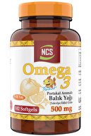 Ncs ® Omega 3 Balık Yağı 500 Mg Epa Dha 102 Softgel Portakal Aromalı Çocuklara Özel