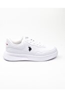 US Polo Assn Kadın Beyaz Sneaker -40 100909442