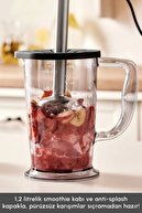 غذاساز شیشه ای Mastermaid Prosteel Long Feet 6 Blades 2500 W Galaxy Grey-thumb