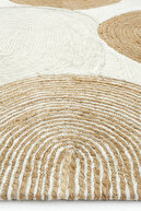 فرش پشمی اتاق نشیمن فرش جوت سفید طبیعی الگانس دکوری فرش دستبافت معتبر فرش دستبافت بوهمیایی-thumb