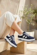 Navy Blue, White