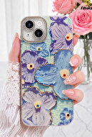 Glitter Flower Blue
