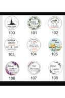 آب نبات عروسی ادکلن لیمویی 80 درجه در جعبه گل (50 عدد)-thumb