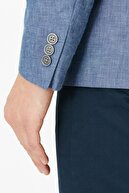Marks & Spencer Erkek Mavi Slim Fit Şambre Ceket T16003900F