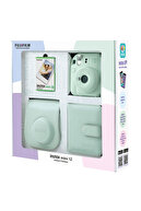 Instax mini 12 Green Camera 10 Pack Album Square Film and Leather Case Bundle Box-thumb