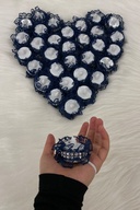 شمع دستی حنا ال ای دی آبی تیره، عروسی، ساقدوش عروس، ختنه، چراغ ال ای دی، شمع چای شمع با باتری 12 عددی-thumb