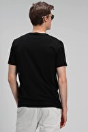 Lufian Colors Modern Grafik T- Shirt Siyah