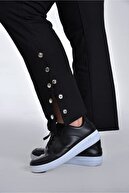 Moda Cazibe Büyük Beden Paça Çıtçıtlı Cepli 2 Iplik Pantolon