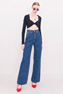 شلوار جین الیور گشاد لاکرا اکسترا آبی تیره تیره جین پالاسو-thumb