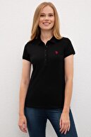 US Polo Assn Siyah Kadın T-Shirt