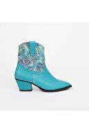 Lo Mejor Shoes Kadın Mavi Deri Özel Tasarım Ayakkabı