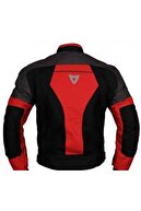 Venom Dynamic Gri-kırmızı Motosiklet Ceketi