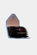 3639 جای اسکناس افقی چرم اصل جا کارتی آکاردئونی مغناطیسی کیف پول Flother آبی روشن-thumb