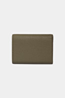 3639 چرم اصل نگهدارنده اسکناس افقی مگنت نگهدارنده کارت آکاردئونی کیف پول فلوتر سبز-thumb