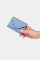 3639 جای اسکناس افقی چرم اصل جا کارتی آکاردئونی مغناطیسی کیف پول Flother آبی روشن-thumb