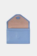 3639 جای اسکناس افقی چرم اصل جا کارتی آکاردئونی مغناطیسی کیف پول Flother آبی روشن-thumb