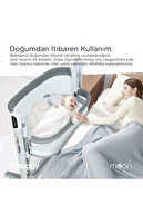 گهواره هوشمند ماه – گهواره گهواره ای تاب دار خودکار، حسگر، کنترل شده کنار مادر-thumb