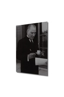 نقاشی چوبی آتاتورک نقاشی پرتره آتاتورک 188 نمای قاب نقاشی دکوراسیون دیوار عمودی-thumb