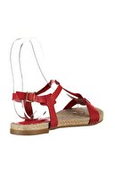 İnci Hakiki Deri Kırmızı Kadın Sandalet 120120125010