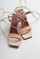 luvishoes Kadın Ten Cılt Topuklu Sandalet