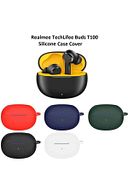 قاب سیلیکونی قلاب محافظ کامل سازگار با Realme Buds T100 (محصول هدست نیست)