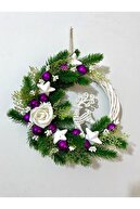 PURPLE WHITE GREEN