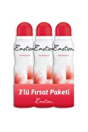 Emotion Romance 3'lü Kadın Deodorant 150ml x 3  506597-3