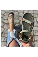 Birol Ayakkabı Kadın Haki Spor Sandalet