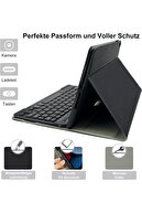 قاب کیبورد محفظه قلم بی سیم تبلت سازگار با بلوتوث نسل نهم اپل آی پد 10.2-thumb