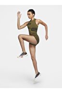 Nike Yeşil Pro Grafikli Kadın Spor Atlet