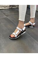 Birol Ayakkabı Kadın Beyaz Spor Sandalet