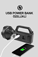 چراغ قوه LED قابل شارژ LED LIGHT چراغ کمپینگ چند منظوره خورشیدی قابل شارژ با ویژگی پاور بانک USB-thumb