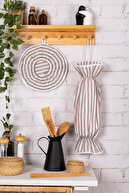 سرویس و پیش بند آشپزخانه 6 تکه، دستکش فر، جا 2 تکه، جا کیف سازمانی، Demlematik-thumb