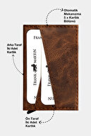 جا کارت اعتباری هوشمند جعبه ای نازک یونیسکس مکانیزم چرم چند محفظه ای مدل X-thumb