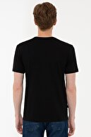 Pierre Cardin Siyah Slim Fit Basic V Yaka T-Shirt