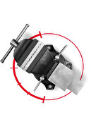 مدل آلمانی Pro Steel Arm 100 mm 4 "360" Doner Floor Tattoo Steel Bench Table Vise ...-thumb