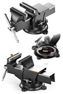 مدل آلمانی Pro Steel Arm 100 mm 4 "360" Doner Floor Tattoo Steel Bench Table Vise ...-thumb