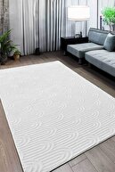 فرش اتاق نشیمن پرلا اسکاندیناوی پریمیوم مخملی و گردان سفید فرش فرش فرش کودک فرش کف فرش-thumb