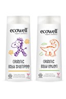 Ecowell Organik Bebe Şampuanı + Losyonu Set  2x300 ml
