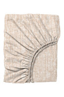 ست روتختی دو نفره با ملحفه کش دار کرم مربعی-thumb