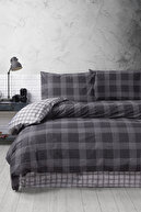 Ranforce Anthracite Plaid Planted Setteded Dound Rede - 100 ٪ پنبه-thumb