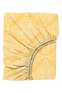 ست روتختی دو نفره الاستیک Ranforce روتختی مرمری زرد-thumb