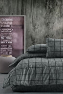 ست روتختی دو نفره با ملحفه کش دار مشکی مربعی-thumb