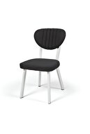 BLACK FABRIC WITH WHITE LEGS