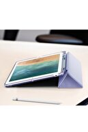 Nezih Case Samsung Galaxy Tab S6 Lite P610 Uyumlu Origami Kalem Bölmeli Pu Deri Arkası Yumuşak Silikon Kılıf